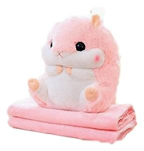 Prikrývka, prehozy na posteľ - Chomik prikrývky vankúš cuddly kocyk 3in1 plyšový