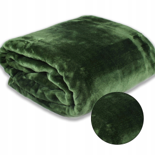Prikrývka, prehozy na posteľ - Teplá prikrývka postele 160x210 Elway Green Dark