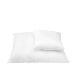 Vankúš na spanie - Bavlnené hladké anti -allergické biele vankúš 40x40