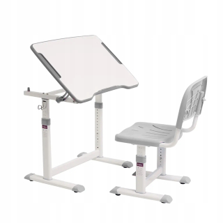 Detský písací stôla do detskej izby - Cubby Olea Gray Set Nastaviteľný stôl+stolička
