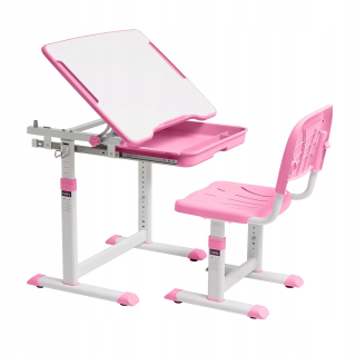 Detský písací stôla do detskej izby - Cubby Sorpresa Pink - nastaviteľný stôl so stoličkou