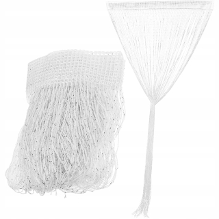 Komosová sieť s okrajmi pre záclony dekorácie 2 ks