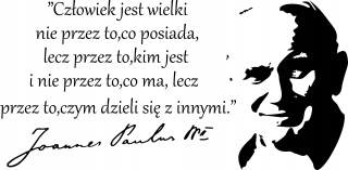 Destké samolepky - Nálepka na stenu pápež Jan Paweł 2 020