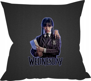 Vankúš na spanie - Čierna stredná vankúš Addams Adamsova rodina