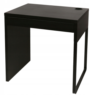 Kancelársky stôl - Čierny -brown stôl s zásuvkou 73x50 cm