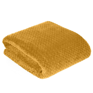 Prikrývka, prehozy na posteľ - D91 mikrofiberová prikrývka pre 70x160 Cindy3 Honey