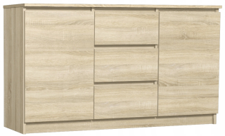 Komoda do obývačky - Sonoma Oak hrudník Astra 120-23