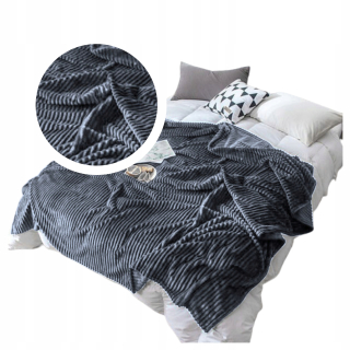 Prikrývka, prehozy na posteľ - Jemná veľká rovnomerná prikrývka 220x200 XL