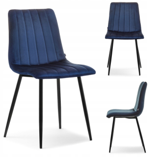 Kuchynská, jedálenská stolička - Stolička Eco Leather K108 Biele oceľové nohy