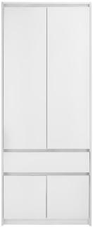 Šatníková skriňa do študenskej izby - Dexert šatník 4D1S Alpine White KFM