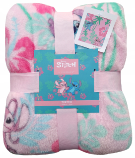 Prikrývka, prehozy na posteľ - Disney prikrývka Bedspread Stitch & Andia 150x120 cm