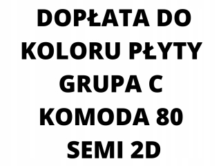 Dodatočná platba za farbu skupiny C Comstry 80 Semi 2d