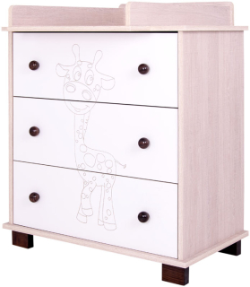 Komoda do detskej izby - Drewex Giraffe Dresser Santana Oak ,, 763080.