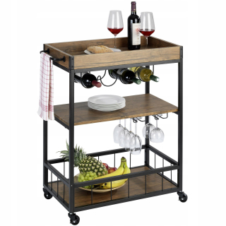 Kuchynská skrinka - Drevená kuchynská stolíčka TELLEY TABLE