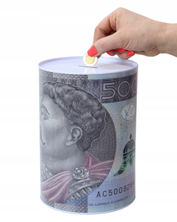 Pokladnička pre deti - Veľká prasiatka Bank Metal Cant Zloty 500 200 4L