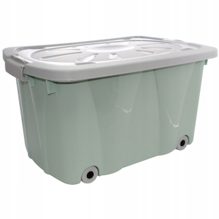 Úložný box pre deti - Topeshop Krok 153 x 30 x 153 cm biela knižnica