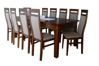 Stôl so stoličkami do obývačky - Kancelárska knižnica r 80 cm Clp R11 Sonoma-White Oak