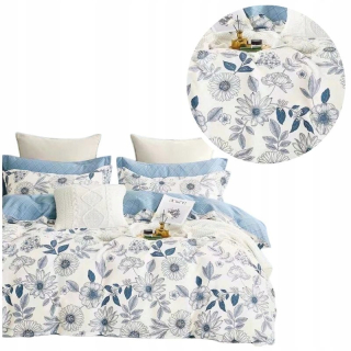 Kompletný set posteľných obliečok - Dvojlôžková hladká podstielka 200x220 2x vankúše 3cz