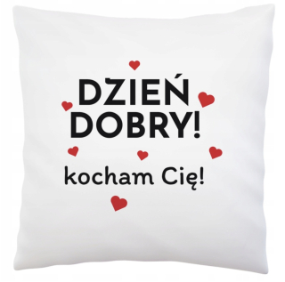Vankúš na spanie - Dobré ráno milujem ťa darček na Valentína