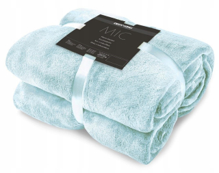 Prikrývka, prehozy na posteľ - DecoKing Mäkká deka z mikrovlákna Mic 220x240 modrá