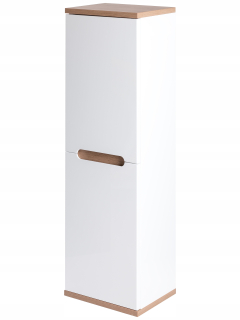 Skrinka do kúpeľne - Kúpeľňa s bielym lakom s horným 80 cm