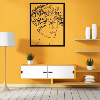 Stena dekorácie a kvety 57x72 cm stena