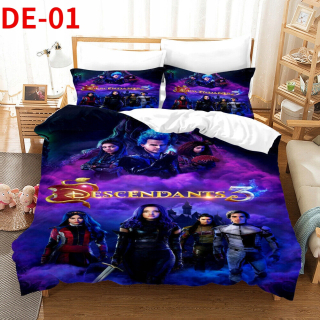 Kompletný set posteľných obliečok - Potomkovia 2 sada podstielky 160x200 2*vankúše