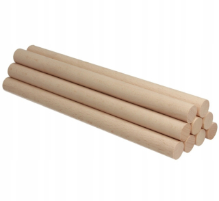 Nábytkové kolíky - Drevená palica Fi 28 mm bukového veže 50 cm 5 ks
