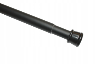 Vešiaková tyč do skrine - Čierna expanzná palica 90-140 cm Ø23/26