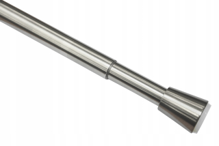 Vešiaková tyč do skrine - Expanzná palica pre oceľové záclony 130-220 cm Ø 23/26