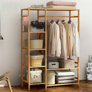 Šatníková skriňa do študenskej izby - Drevený záves stojaci šatník zo šatníka 147 cm