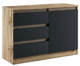 Komoda do obývačky - Veľká komoda BU1d3s 100 /85 cm /FARBY/ - 4K nábytok