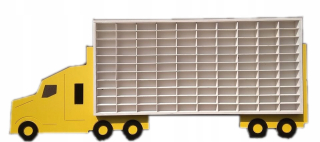 Polica do detskej izby - Veľká polica na pružiny Tir truck Lakované