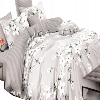 Kompletný set posteľných obliečok - Posteľná bielizeň s kôrom 160x200 +2 ks. 70x80 Zlato Rose s Gro