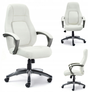 Kancelárske kreslo - Elegantné kreslo pre Deketer White Eco -Geather