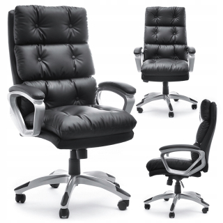 Kancelárske kreslo - Elegantné rotačné kreslo pre štúdio Benon Black