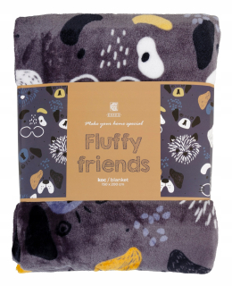 Prikrývka, prehozy na posteľ - Elegantná prikrývka Bedspread Fluffy 150x200 Dog Dogs Dogs