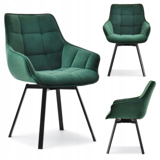 Kuchynská, jedálenská stolička - Elegantné stoličky pre jedáleň Aruba Velor Green