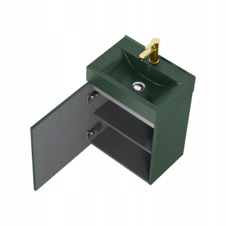 Skrinka do kúpeľne - Elitná malá súprava Tiny 45 1d Forest Green Matt Pdw 16