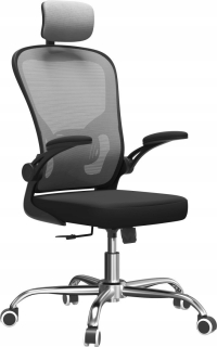 Kancelárske kreslo - Ergonomická kancelárska stolička Rotary Grey Meh