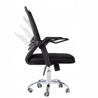 Kancelárska stolička, kreslo - Ergonomické otočné kreslo Čierne kreslo kresla
