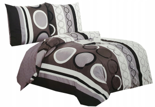 Kompletný set posteľných obliečok - Elegantná posteľná bielizeň Elway 160x200 Deminal Cotton