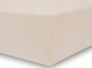 Plachta na posteľ - Elegantný béžový list s elastickým pásmom 140x200 cm