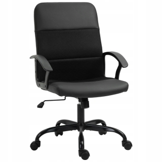 Kancelárska stolička, kreslo - Ergonomická kancelárska stolička otočná stolička čierna