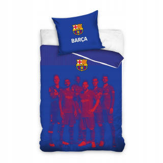 Kompletný set posteľných obliečok - FC Barcelona Bedding 140x200 +70x90 Licencia
