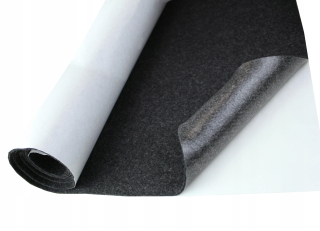 Dýha na nábytok - Self -adhézne pociťované tmavo šedé 3 mm mäkké 50x150 cm