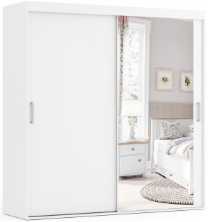 Šatníková skriňa do študenskej izby - FJell - Posuvná šatníka 110 cm x 225 cm s veľkosťou