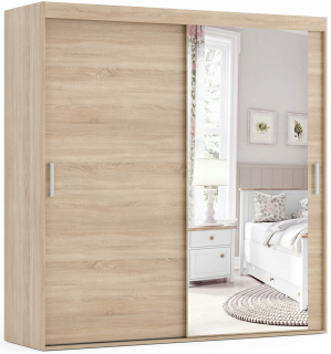 Šatníková skriňa do študenskej izby - FJell - posuvná šatníka 140 cm x 215 cm na dimenziu