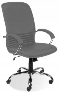Kancelárske kreslo - Mirage Rotary Office Armatin Grey Leather NS