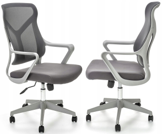 Kancelárske kreslo - Santo Gray Grey Swivel Office stoličky šedá halma